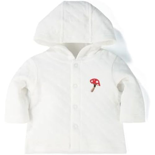 100% Cotton Baby Fall Hoodies Jacket, Comfortable Soft and Warm Baby Spring Jacket,0-24Months Solid-Coloured Coat