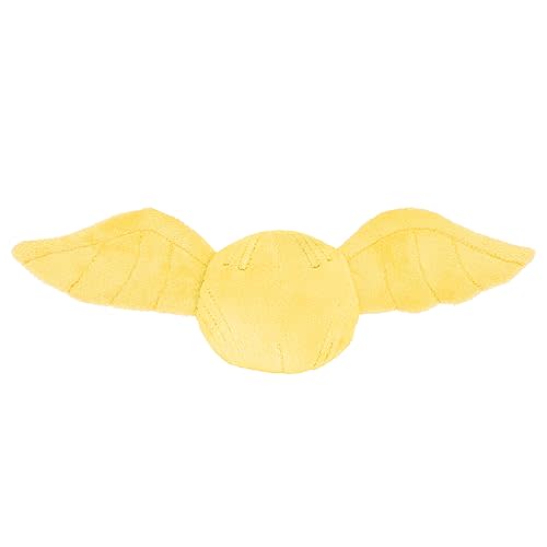 KIDS PREFERRED Harry Potter Golden Snitch Plush Stuffed Animal a Soft Golden Ball with Detailed Embroidered Wings for Babies, Toddlers, and Kids 3 Inch Ball with Wings