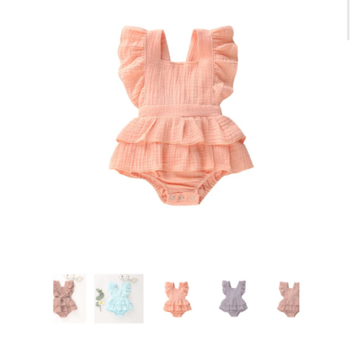 ARIA Ruffle Romper - Hazel & Bo