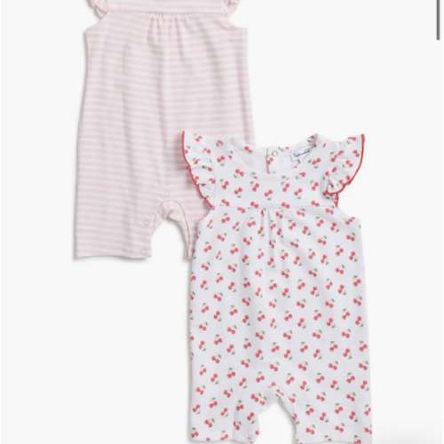 Assorted Ruffle Sleeve 2-Pack Rompers