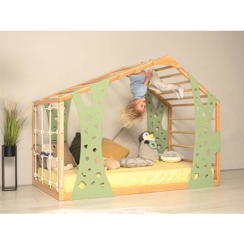 Montessori Gym Bed, Jungle Gym, Toddler Bed, Indoor Gym Bed, Indoor Playhouse, Platform Bed