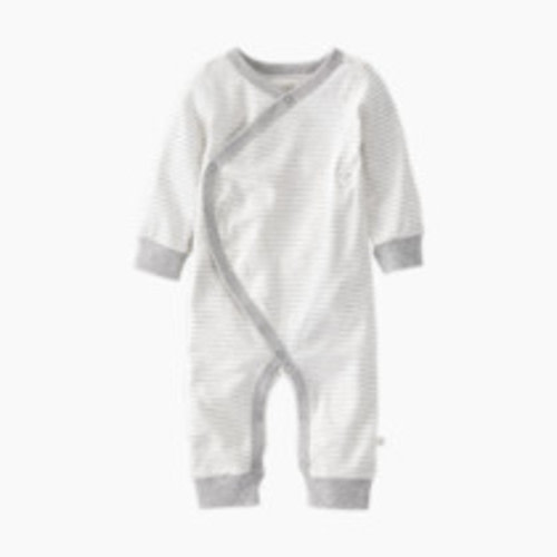 Carter's Little Planet Organic Cotton Wrap Sleep & Play Pajamas in Stripes - Multi Gray Stripe, Newborn