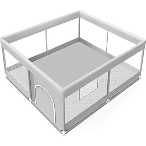 Baby Playpen 50x50 Inch, Playpen for Babies and Toddlers Baby Playpen Fence Playard Activity Center, Without MAT Included