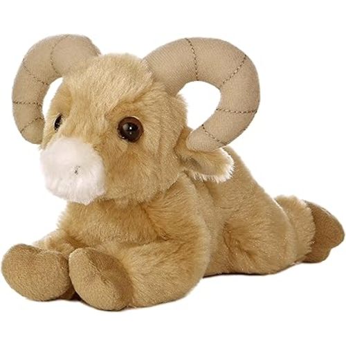 Aurora® Adorable Mini Flopsie™ Big Horn Sheep™ Stuffed Animal - Playful Ease - Timeless Companions - Brown 8 Inches