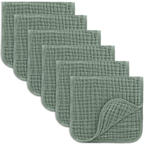 Muslin Burp Cloths by Comfy Cubs - Fern