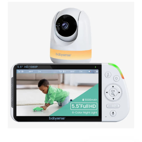 Babysense MaxView: Best Baby Monitor With a Camera, Light & White Noise Machine