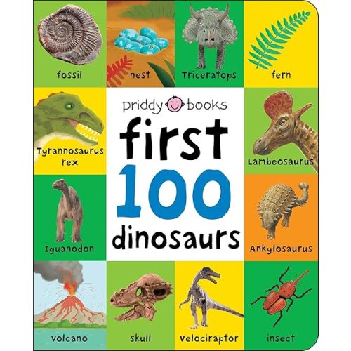 First 100: First 100 Dinosaurs Board book – Illustrated, June 15, 2021
