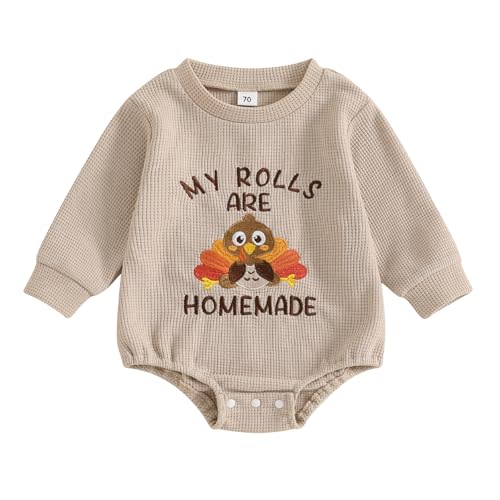 BemeyourBBs Newborn Baby Boy Girl Fall Winter Clothes Long Sleeve Bubble Sweatshirt Romper Cute Infant One Piece Outfit