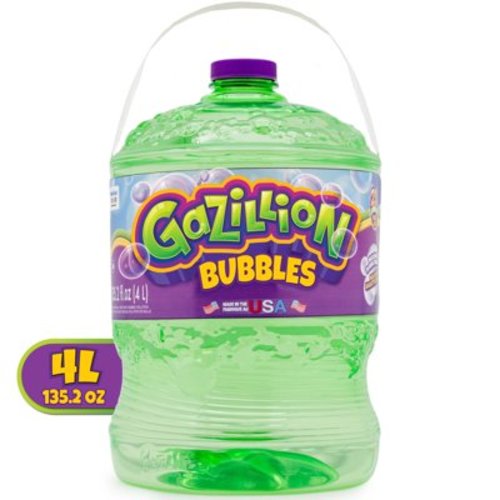 Gazillion Bubbles Super Solution, 4 Liter, Multi-color, Eco-friendly, Non-toxic, No Mixing Needed