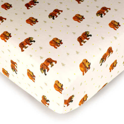 Organic Crib Sheets in Brown Bear – L'ovedbaby