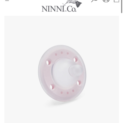 Ninni Pacifier Petal Pink 1 Pack