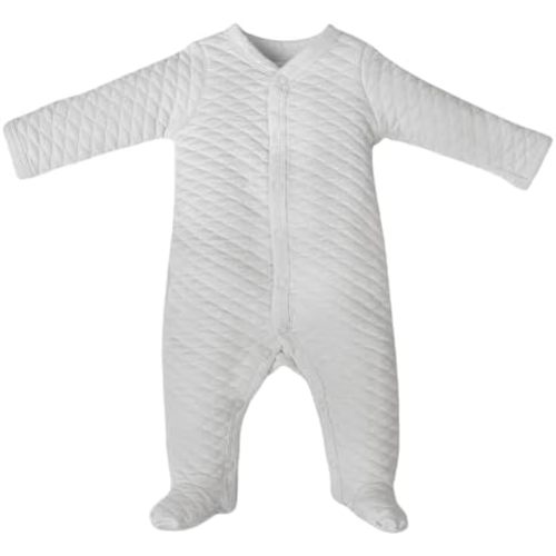 Unisex Baby Warm Footie Jumpsuit Newborn Infant Boy Girl Cotton Footed Outfit for Autumn Winter