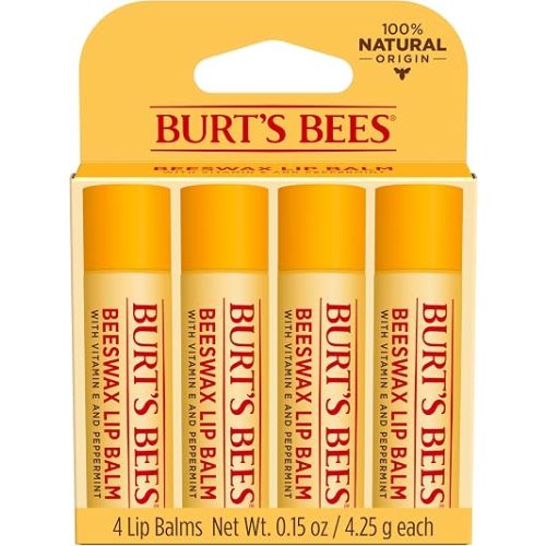 Burt's Bees 100% Natural Moisturizing Lip Balm (Original Beeswax)