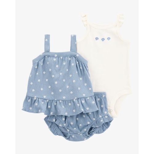 Baby 3-Piece Shell Print Little Short Set - Carter's | Carter's