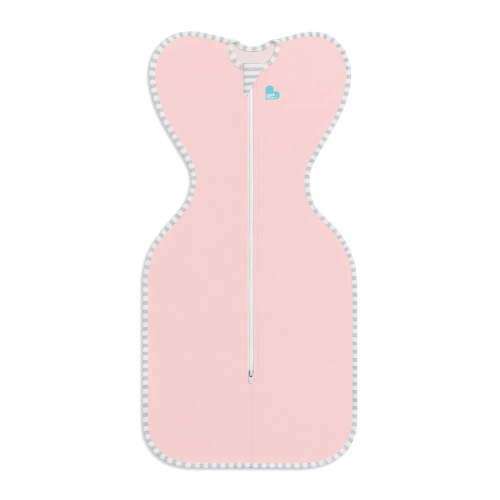 Love to DreamSwaddle Up Cotton 1.0 TOG Baby Sleep Sack, Arms Up Design, Twin Zipper, Newborn 5-8.5 lbs, Dusty Pink