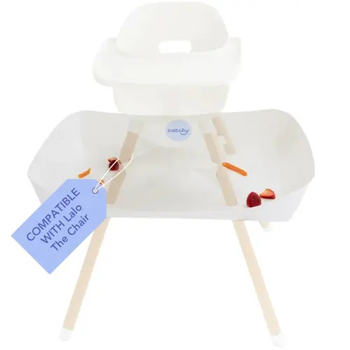 CATCHY - Food Catcher - Compatible with Lalo The Chair High Chair + 11 Other High Chairs - Highchair Sold Separately - Baby & Toddler Food & Mess Catcher - Under High Chair Accessory