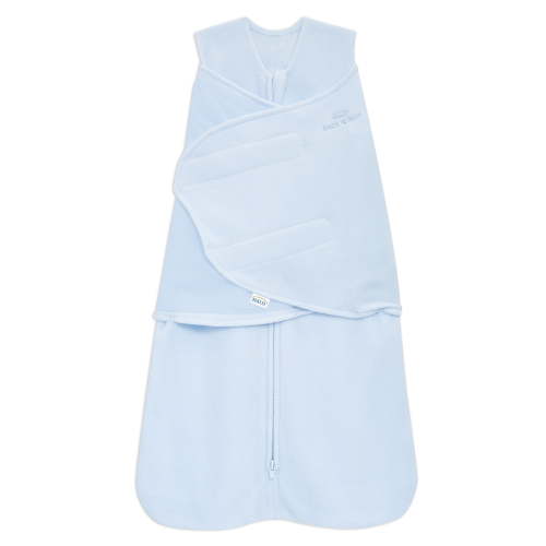 HALO SleepSack Swaddle, Micro-Fleece, Boys, Baby Blue, Infants, 3-6 Months
