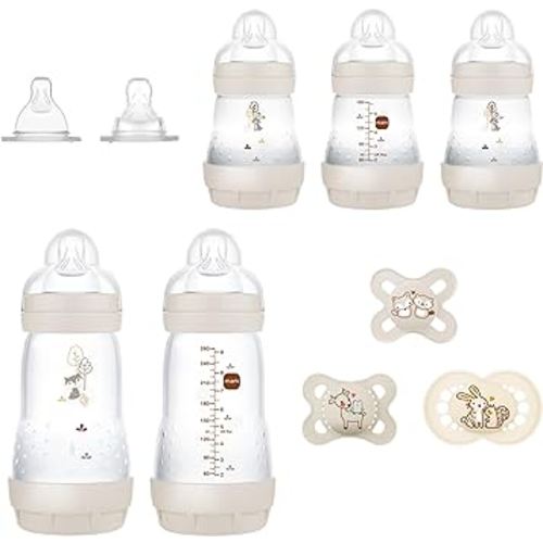 MAM Matte Essentials Gift Set, 10-Piece, Newborn, Unisex,1 Count (Pack of 1)