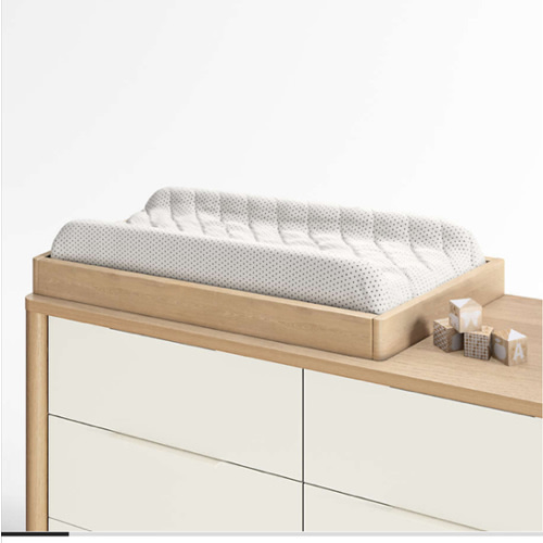 Natural Oak Wood Baby Changing Table Topper