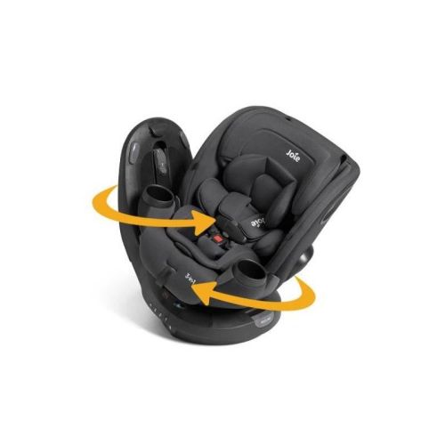 Joie Matcha Spin SI Rotating 3-in-1 Convertible Car Seat - Shale: Metal Frame, 29.2 lbs Weight