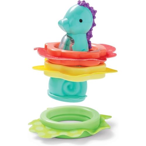 Melissa & Doug Ocean Waves Press & Stack Seahorse Stacking Sensory Toy