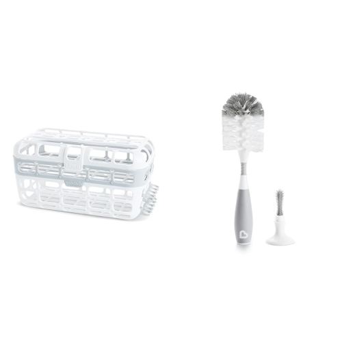 Munchkin Dishwasher Basket and Bottle Brush, 1-Piece Set
