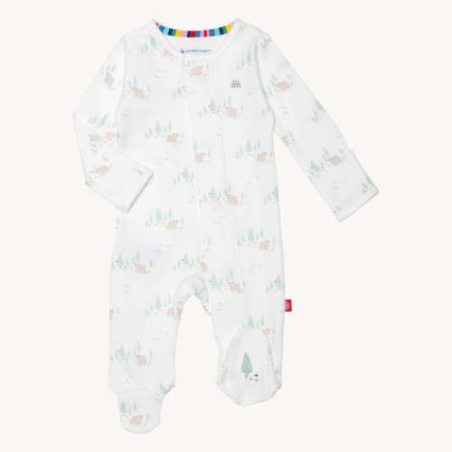 organic cotton magnetic footie
