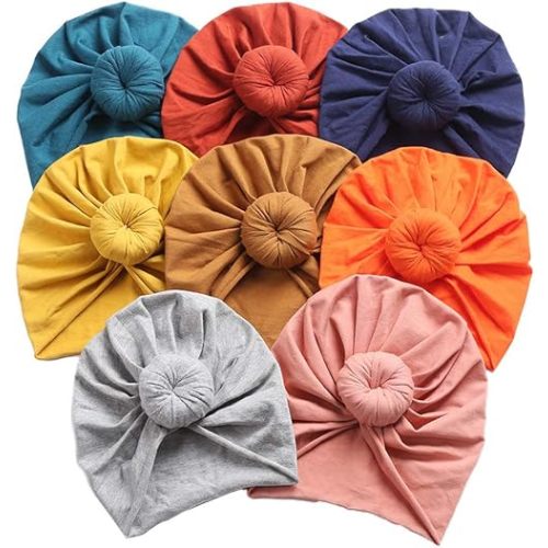 Baby Hats Newborn Baby Turban Baby Girls Hospital Hat Infant Toddler Kid Hat Big Hair Bow Top Knot Head Wrap
