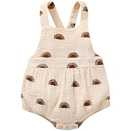Baby Girls Daisy Playsuits Bodysuit+Headband Print Halter Romper Floral Jumpsuit Infant Onesie Summer Clothes
