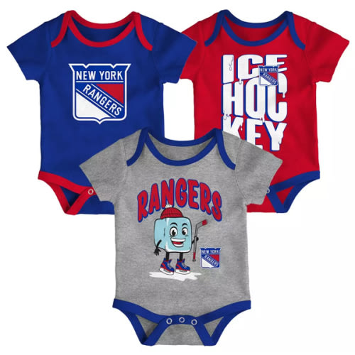 NHL Infant New York Rangers Multicolor 3-Piece Creeper Header Set | Dick's Sporting Goods