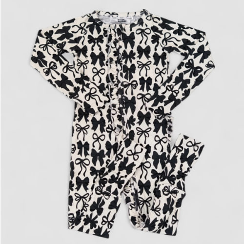 NEUTRAL BOWS DREAM RUFFLE ROMPER