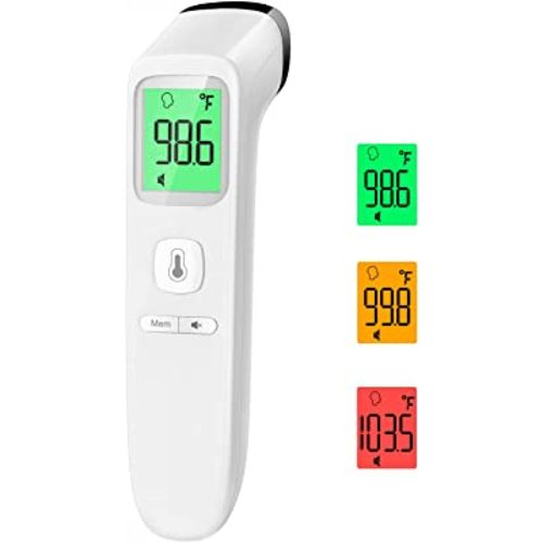 No-Touch Thermometer for Adults and Kids, Accurate Digital Baby Thermometer, FSA HSA Eligible, Fever Alarm & Silent Mode, 2 in 1 Forehead & Object Thermometer