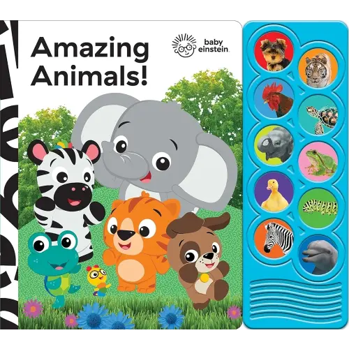 Baby Einstein - Amazing Animals 10-Button Sound Book - PI Kids (Play-A-Sound)