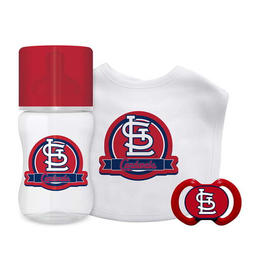 BabyFanatic Officially Licensed 3 Piece Unisex Gift Set - MLB St. Louis Cardinals