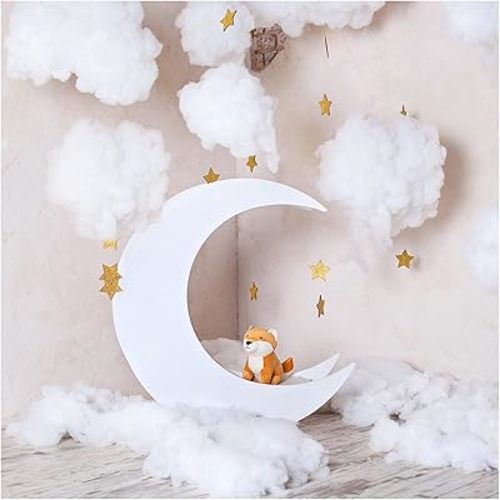 Artificial Cloud Props, Imitation 3D Cloud for Ceiling Hanging Decorations, Fake Clouds Shape Ornaments for Room Wedding Party Stage Show Decor (6 Pieces,5 Size)