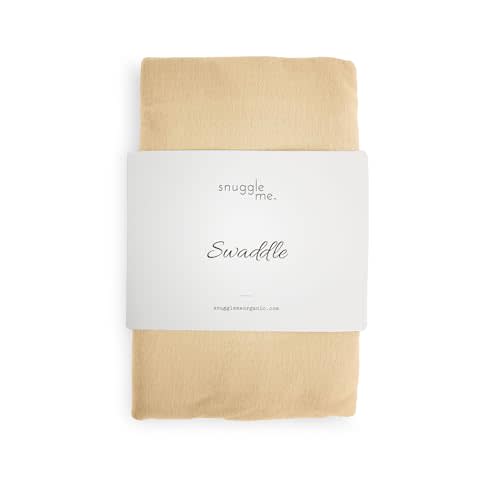 snuggle me Swaddle | Organic Cotton Swaddle Blanket, Soft Stretch, 47 x 47 inches (Honey)