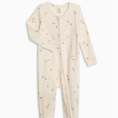 Peyton Zipper Sleeper Moon / Taupe 0-3 months