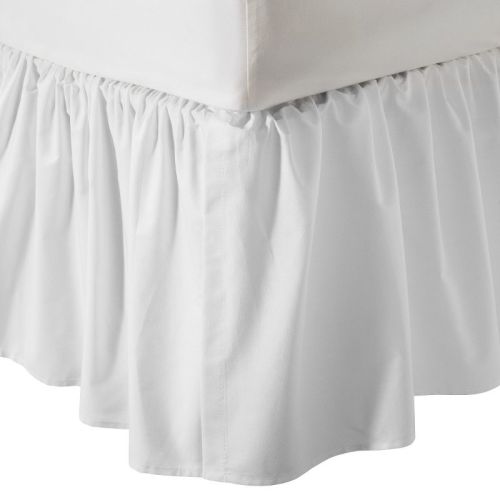 TL Care Cotton Percale Crib Skirt, Color: Wht