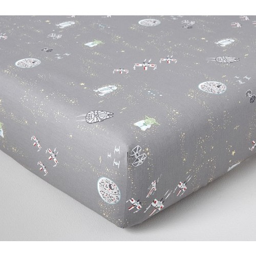 Star Wars™ Allover Sky Crib Sheets | Pottery Barn Kids