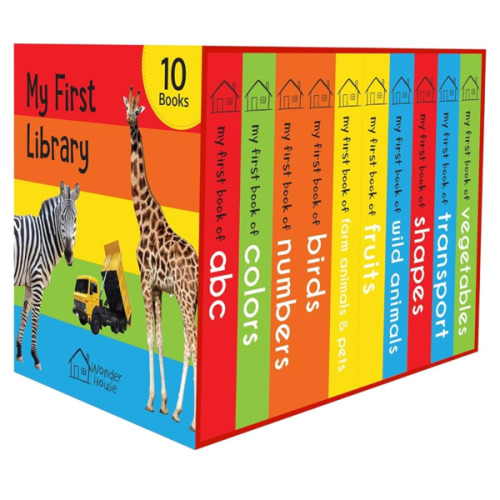 My First Library: Boxset of 10 Board Books for Kids