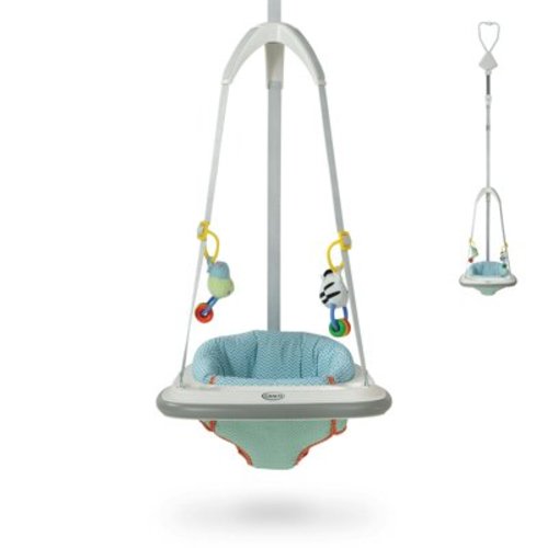 Graco Bumper Baby Jumper, Portable Doorway Travel, Unisex, Newborn Caravan