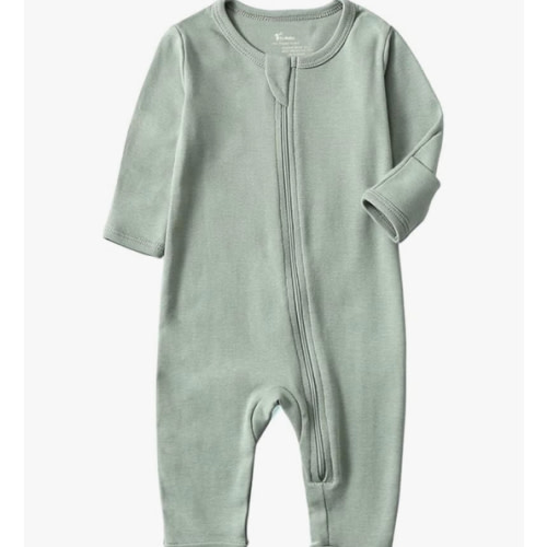 O2 BABY Baby Boys Girls Organic Cotton Zip-Front Sleeper Pajamas, Footed Sleep 'n Play
