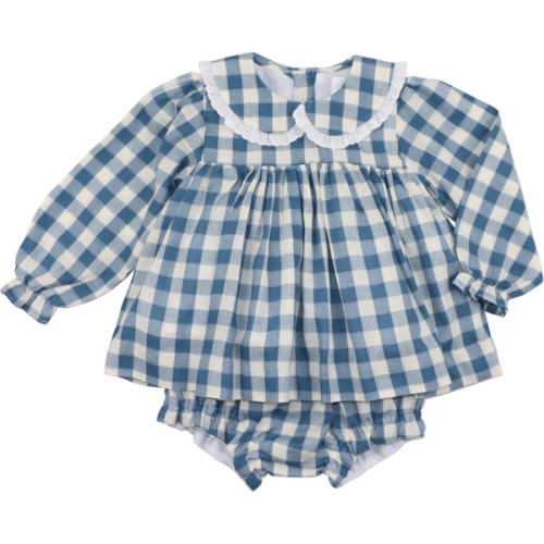 Blue Check Diaper Set – Cecil & Lou