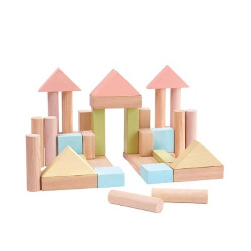 Plantoys| 40 Unit Blocks - Pastel Series