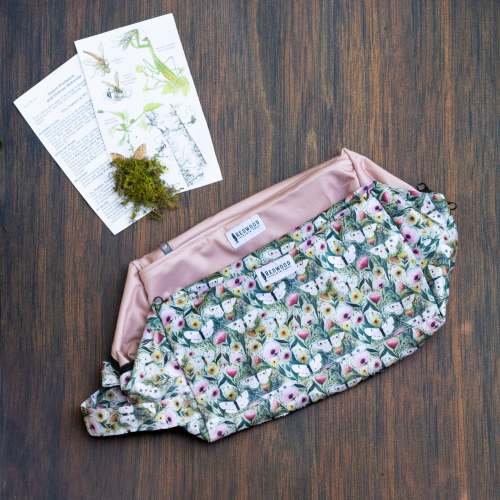 Redwood Cloth Company Entomology Collection Reversible Pods (NEW!) - Secret Garden/ Orchid Mantis