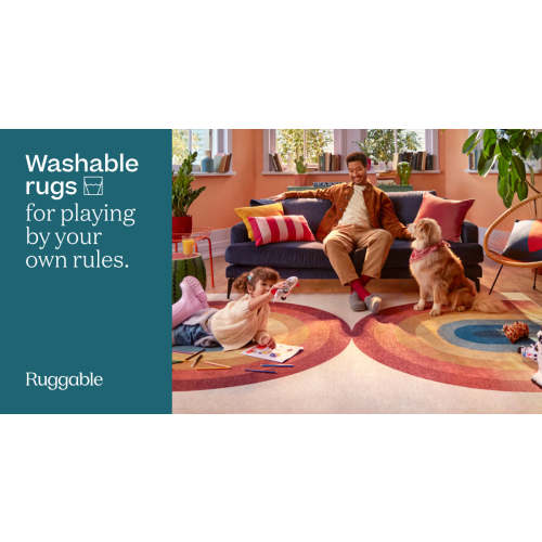 The Home Edit Stella Ivory Rainbow Rug