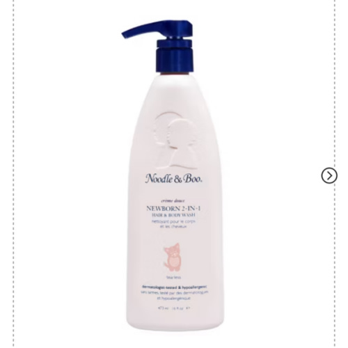 Noodle & Boo 2-in-1 Newborn Hair & Baby Body Wash for Baby, Tear Free and Hypoallergenic