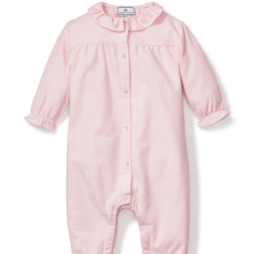 Baby's Flannel Madeline Romper in Pink