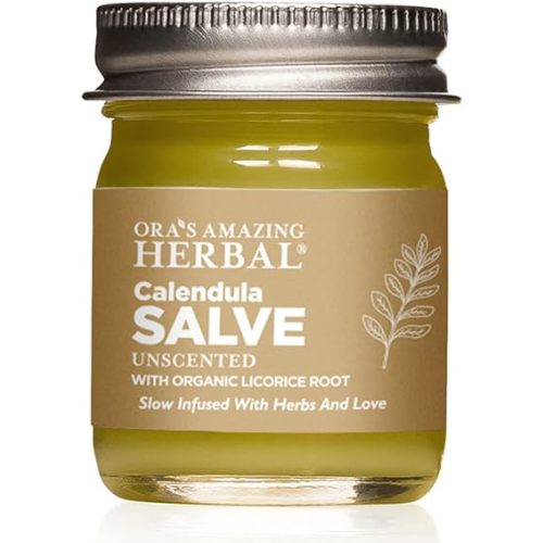 Calendula Salve, Calendula Cream, Drawing Salve, Calendula Ointment, Ora's Amazing Herbal, Coconut Free Salve made with Organic Calendula and Licorice Root