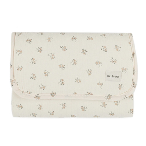 Folded Blossom Rose Changing Mat · Minicoton